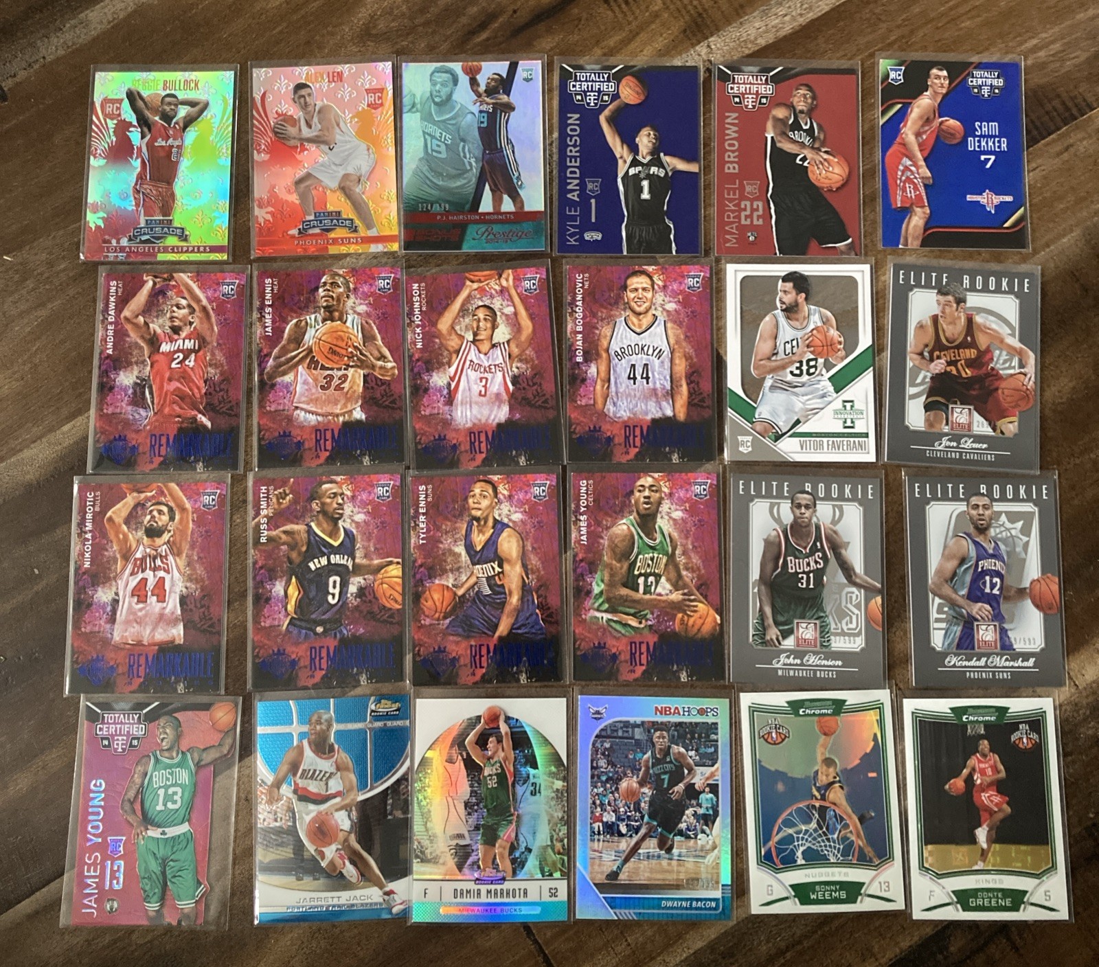 Lot of 24 Nba Numbered cards mostly rookies All mint / excellent condition