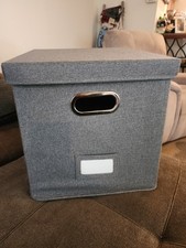 ZICOTO Decorative Vinyl Record Storage Box for 50 Single Records