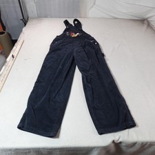 Vintage Mickey Mouse Overalls Womens M Blue Corduroy Embroidered 90s Unlimited