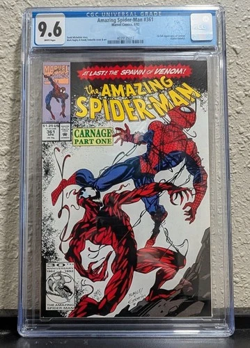 Amazing Spider Man #361 (1992) CGC 9.6 White Pages – Full Debut Carnage