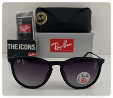 Ray-Ban RB4171 622/T3 Erika Polarized Gradient Lens Rubber Matte Black 54mm