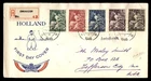Mayfairstamps Netherlands FDC 1946 Woman With Food Reg Enkhuizen First Day Cover