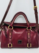 Borsa donna Dooney & Bourke fiorentina bordeaux pelle manico superiore tracolla