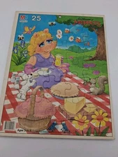 Vintage Jim Henson's Muppets Puzzle Miss Piggy Picnic 25 Pc
