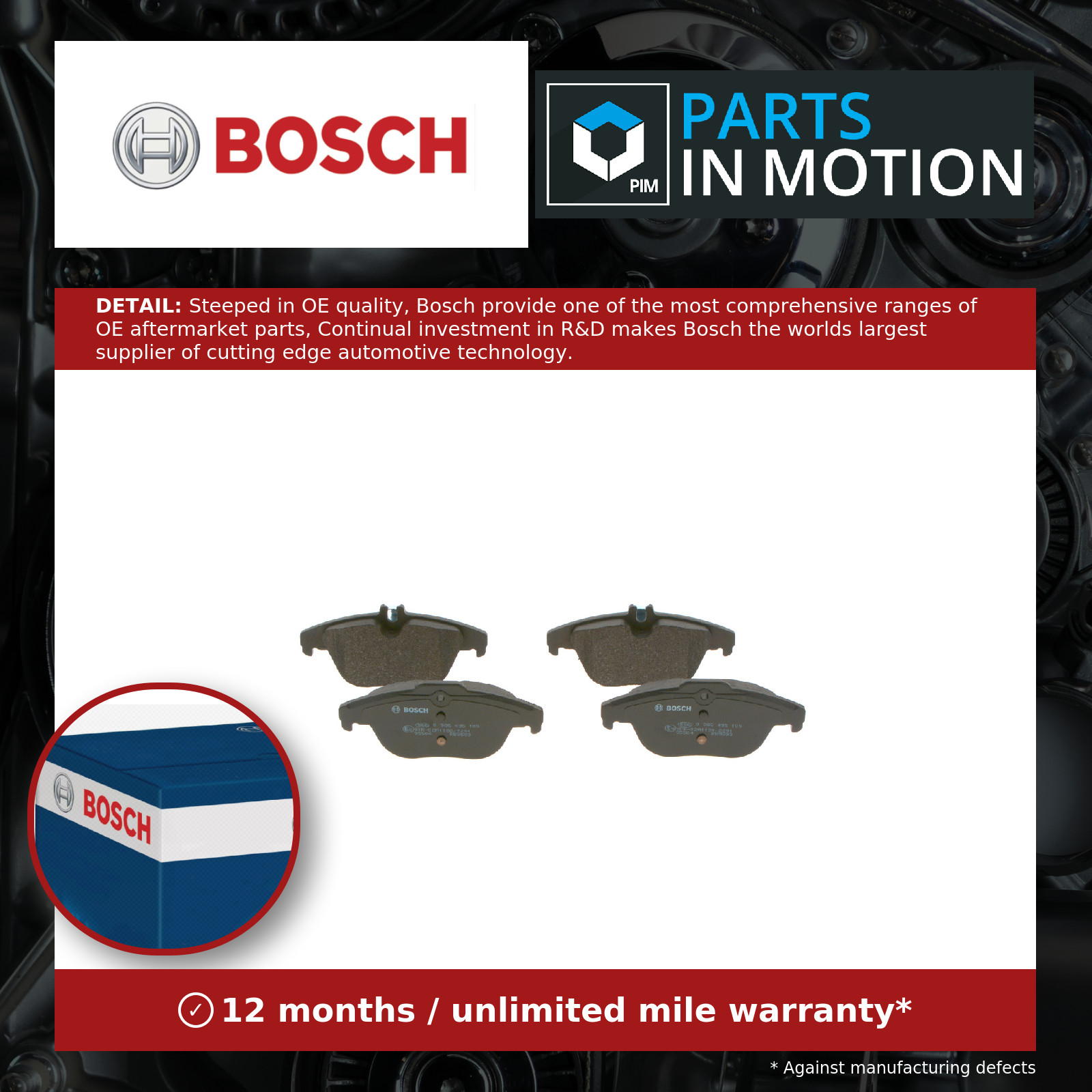 Bosch 0986495105 Brake Pad Set (Bp1567) - Image 11