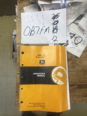 JOHN DEERE 690E LC EXCAVATOR OPERATION & MAINTENANCE MANUAL BOOK OEM NOS