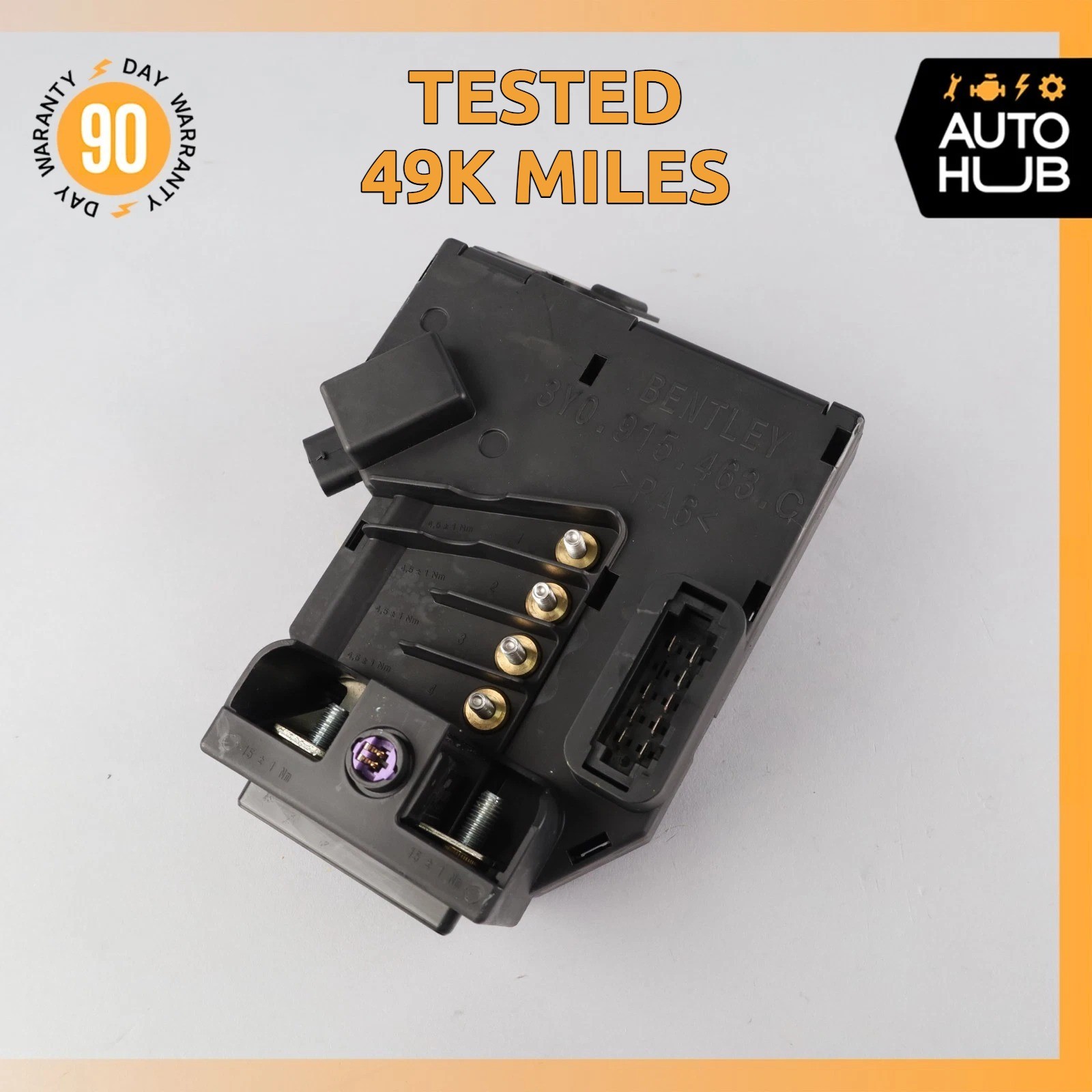 12-18 Bentley Continental GTC GT Right Side Starter Battery Fuse Box OEM 49k