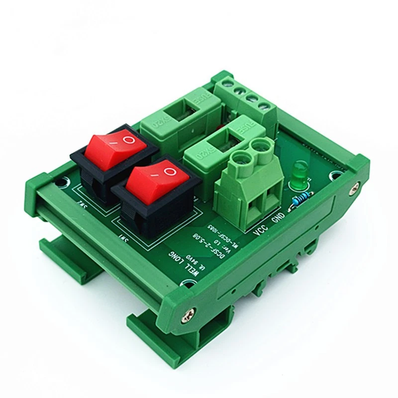 DIN Rail Mount 2 Position Switch DC Power Distribution Strip Module Fuse Splitte - Image 2 of 4