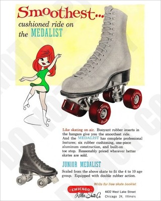 1960s Chicago Roller Skate Co Medalist Magazine Promo Ad Repro 8x10 Photo