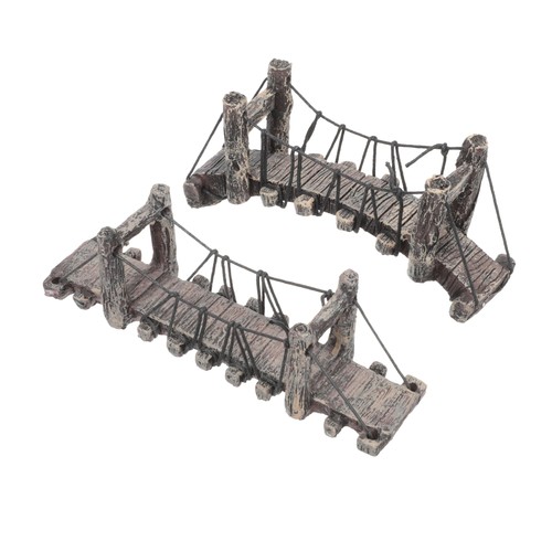 2 Pcs Garden Bridge Decoration Child Bridges for Terrarium Miniature