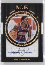 2023-24 Panini Noir Snapshot Signatures Holo Gold 6/10 Isiah Thomas Auto HOF 7o6