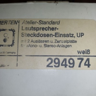 Merten Lautsprecher Einsatz UP Atelier System Nr 294974 cremeweiß