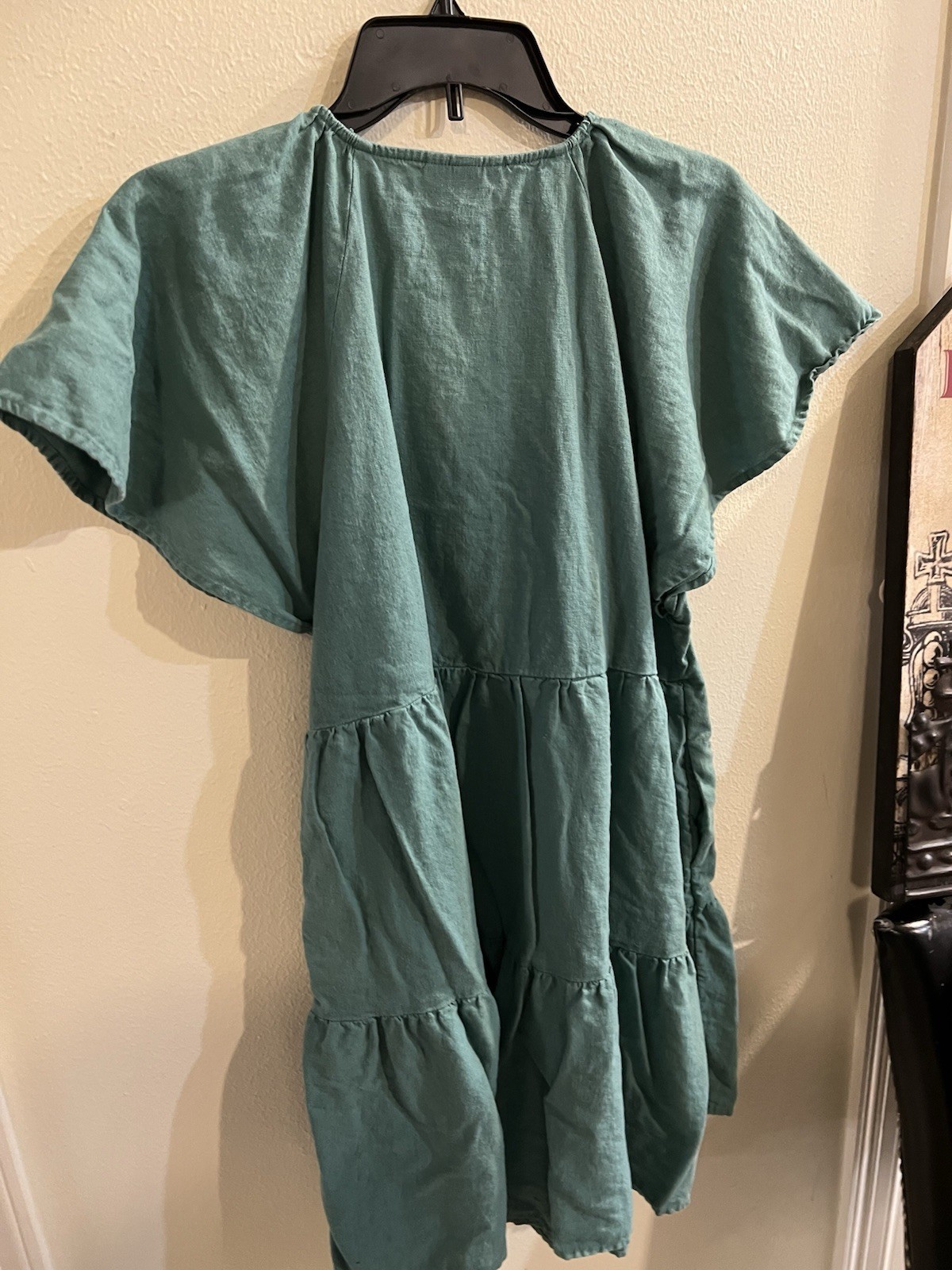 Universal Thread Goods Co Green Tiered V-Neck Flo… - image 7