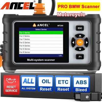 ANCEL MT300 Fit For BMW Motorcycle Scanner OBD2 Diagnostic Tool OIL ABS Bleeding