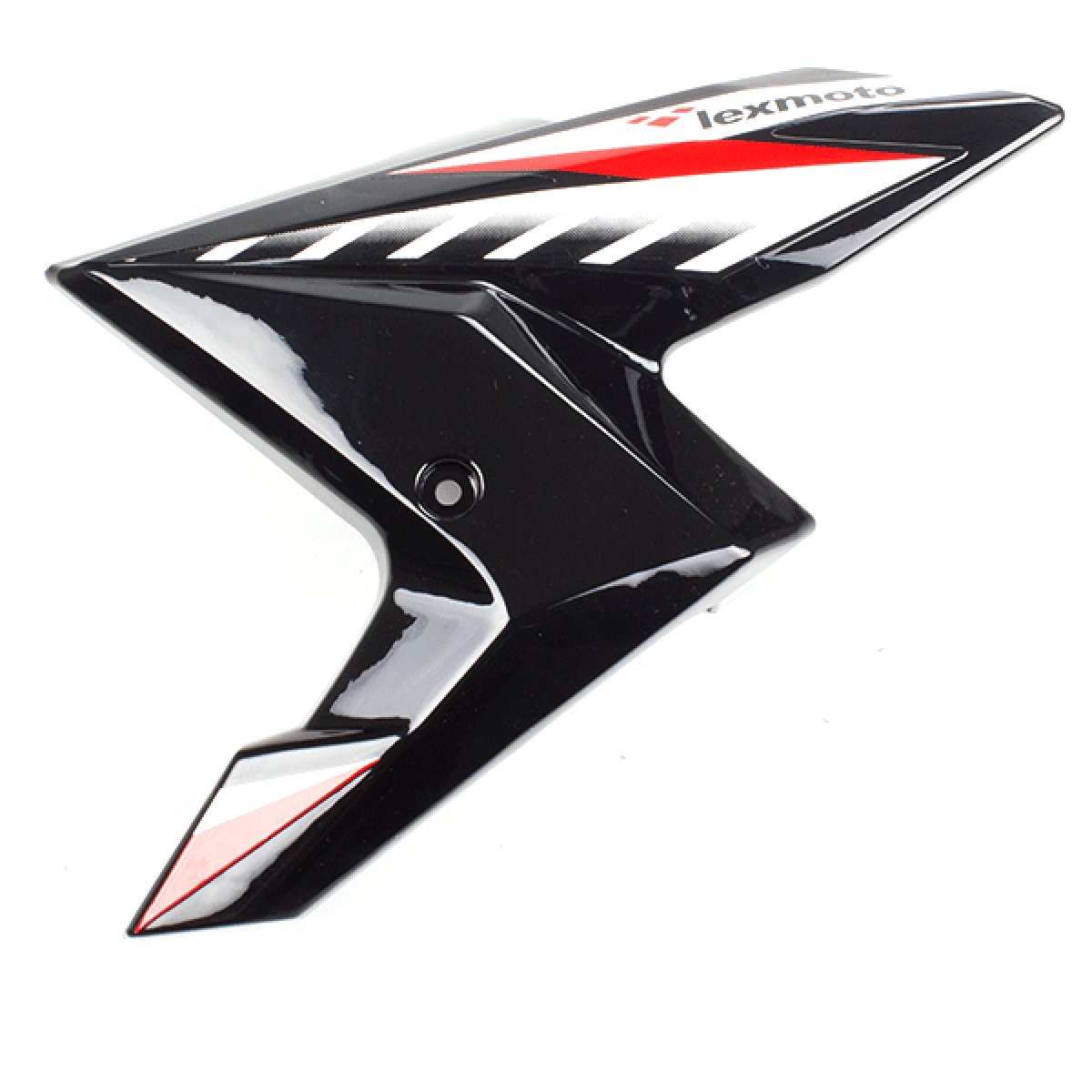 Front Left Fuel Tank Panel Black/Red for ZS125-48F, ZS125-48F-E4 Fairing Painted