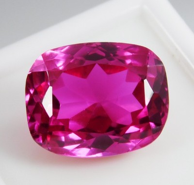 Natural Cushion Cut Flawless Burmese Pink Ruby 13.05 Ct Certified Gemstone