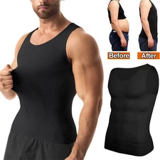 Men's Compression Vest Tummy Control  Abs Abdomen Sleeveless Sports Slimming Top