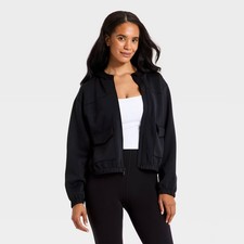 Women Airy Sleek Full Zip Scuba Hooded Jacket - All in Motion