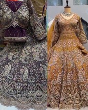 PARTY WEAR BRIDAL LEHENGA CHOLI DESIGNER LEHNGA DRESS NDIAN BOLLYWOOD DESIGNER