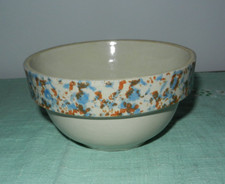 Vintage Beige Spongeware Rim Pottery 6 Small ...