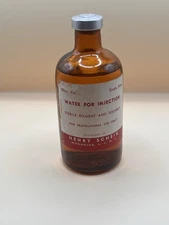 Henry Schein 100cc Vial Of Sterile Water Sealed Vintage 