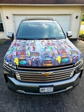 Fishing Lures Auto Hood Cover | Sportsmen | Hood Flags | Gift for Dad | Fishing