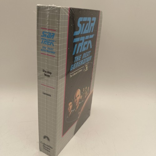Star Trek Next Generation VHS Starship Mine And Lessons - New - Picture 6 of 13