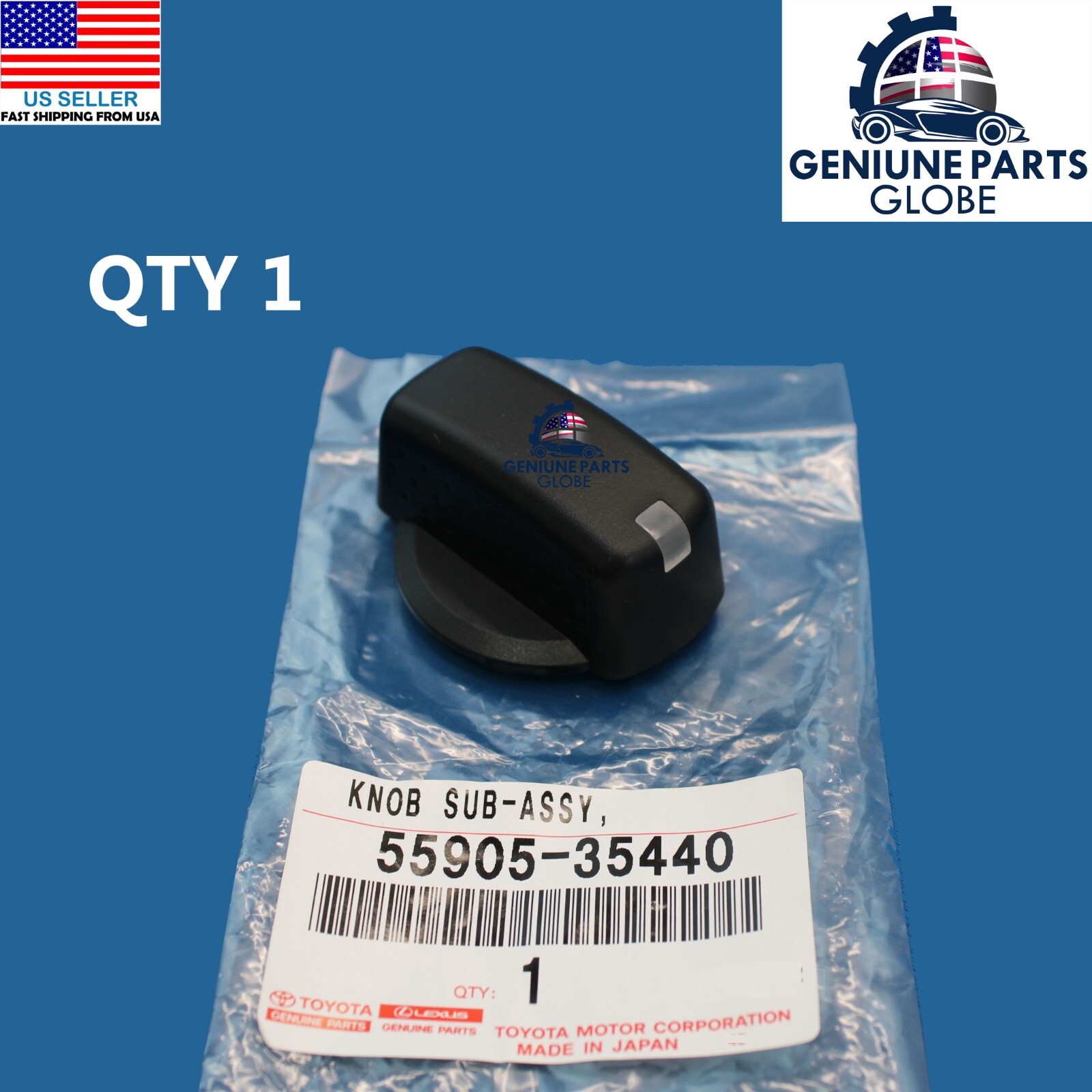 GENUINE OEM TOYOTA 0714 FJ Cruiser AC HEATER CLIMATE CONTROL KNOB