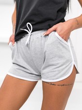 Kurzhose Sporthose Shorts Kurze Jogging Basic Slim Fit Damen BOLF Unifarben