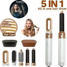 5 in 1 Professional Hair Styler Curler Straightner Hot Air Brush