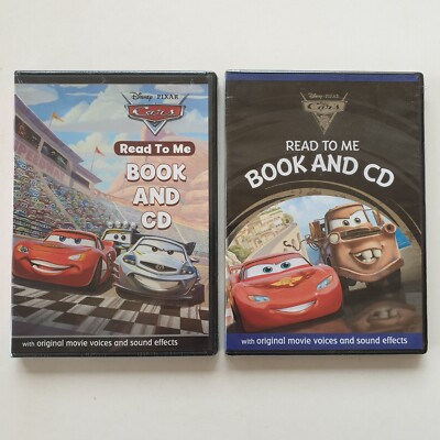 Read To Me : Cars + Cars 2 (Book And CD, 2012) Disney / Pixar [NEW / SEALED]