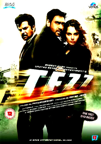 TEZZ - AJAY DEVGN, ANIL KAPOOR- BRAND NEW BOLLYWOOD EROS DVD - ENGLISH SUBTITLES