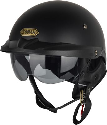 Motorcycle Half Face 1/2 Helmet Chopper Scooter Vintage Street Racing Helmet | eBay Motorcycle Half Face 1/2 Helmet Chopper Scooter Vintage Street Racing Helmet | eBay