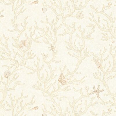 Profhome 344961-GU Luxus Tapete Natur schimmernd beige gold creme 7,035 m2