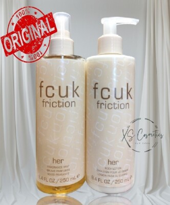 FCUK FRICTION Her Body Lotion Fragrance Mist Set Each