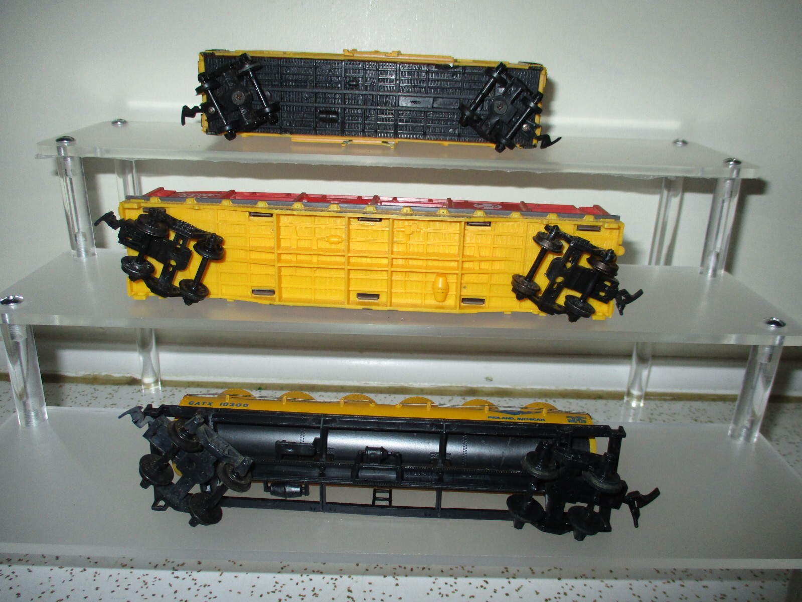 LOT C HO Keystone UP Frisco MTXX DOW AT&SF tank car freight cars