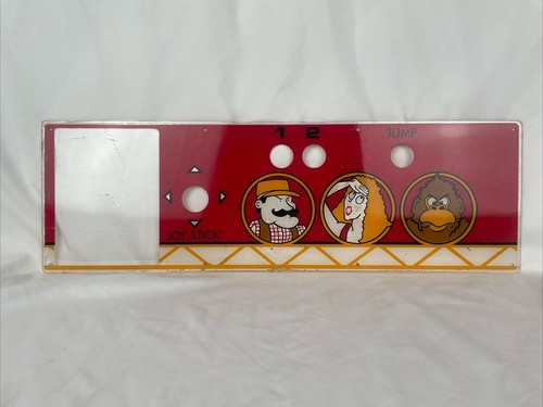 Vintage 80s Aftermarket Donkey Kong Arcade Game Control Panel