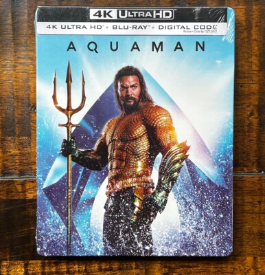 Aquaman Steelbook (4K+BLU-RAY+DIGITAL) SEALED STEEL BOOK