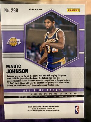 【Magic Johnson】PSA10 Express Lane Gold 2020-21 Mosaic Basketball Magic Johnson GOLD WAVE PRIZM ALL-TIME