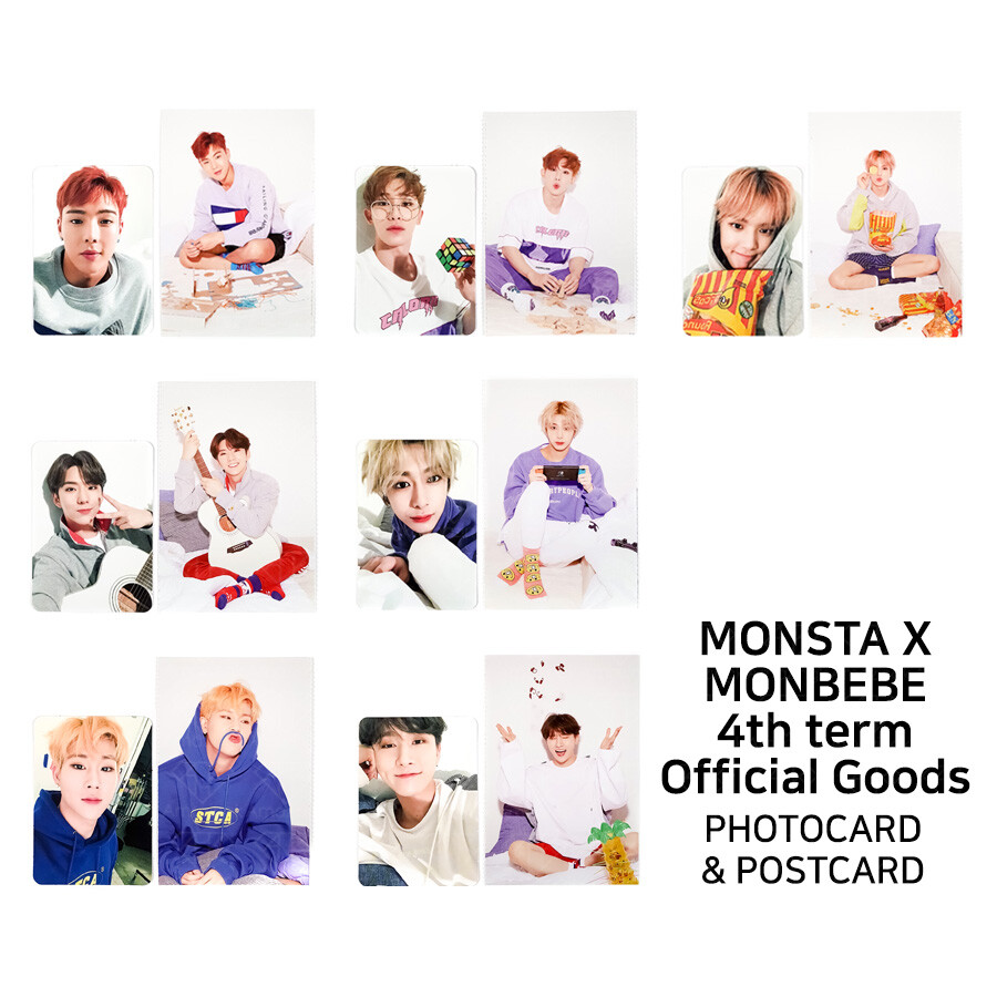 MONSTA X 4th Official Fanclub MONBEBE Photocard Postcard Member