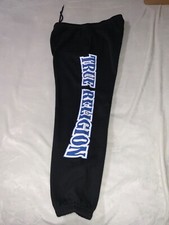 NWT TRUE RELIGION MENS EXAGGERATED ICON FLEECE JOGGER PANTS MEDIUM BLACK