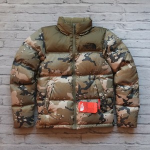 north face nuptse jacket camo