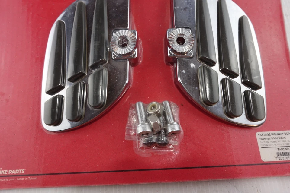 ХРОМИРОВАННЫЕ НАПОЛЬНЫЕ ДОСКИ ДЛЯ ЗАДНИХ ПАССАЖИРОВ 8 ММ HONDA KAWASAKI SUZUKI YAMAHA - Изображение 4 из 4