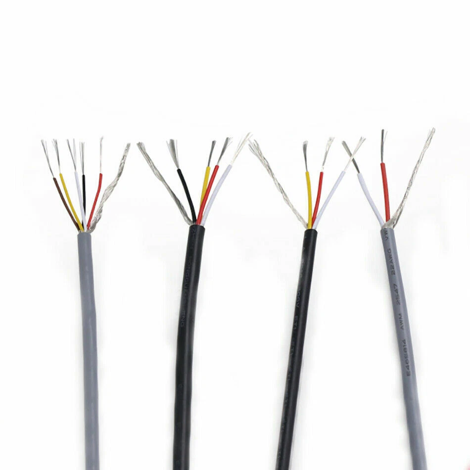 UL 2547 2 3 4 Core Shielded Audio Headphone Signal Cable 300V RoHS
