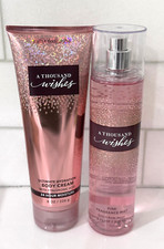 Bath  Body Works A THOUSAND WISHES Fine Fragrance Mist  Body Cream Set