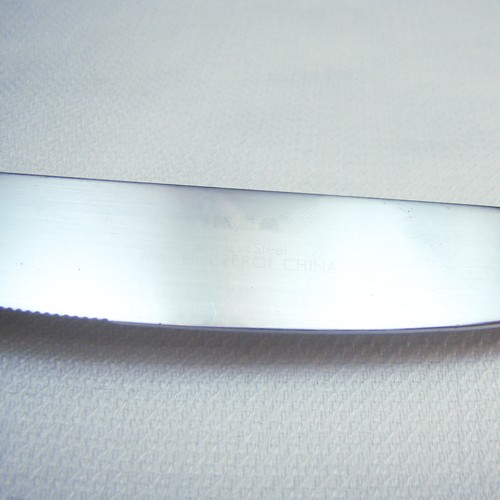 Ikea Edelstahl Off-Center Ridge Dinner Messer (Messer) - Bild 9 von 9