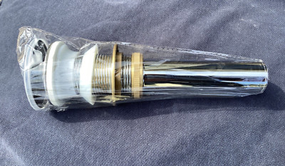 60 mm Waschtisch Ablauf Schlitz Unschlitzt Bad Click-Clack Waschbecken Pop Up Druckknopf