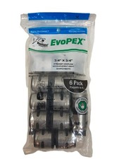 PEX Evopex Push Coupling, 3/4 x 3/4-In., 6-Pk. -K016A6