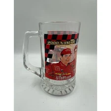 Vintage NASCAR Busch Series 2000 Bar Mug  Slim Jim  Racing Team #44 Beer Racing