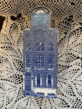 RARE Vintage Delft Blue Canal House Porcelain Made In Holland ***Preowned***